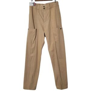 Vintage Brittania Utility Cargo Pants Size 31x34 High Rise Stretch Khaki Mens